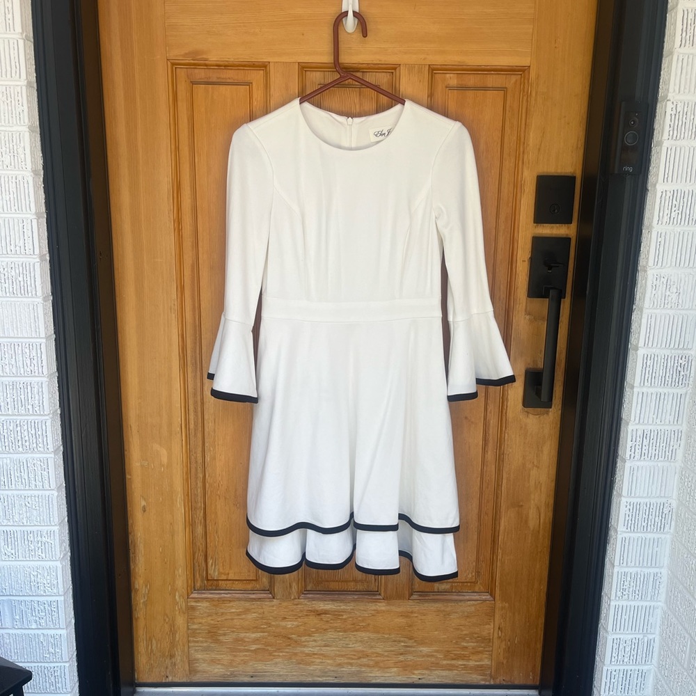 Long sleeve white dress